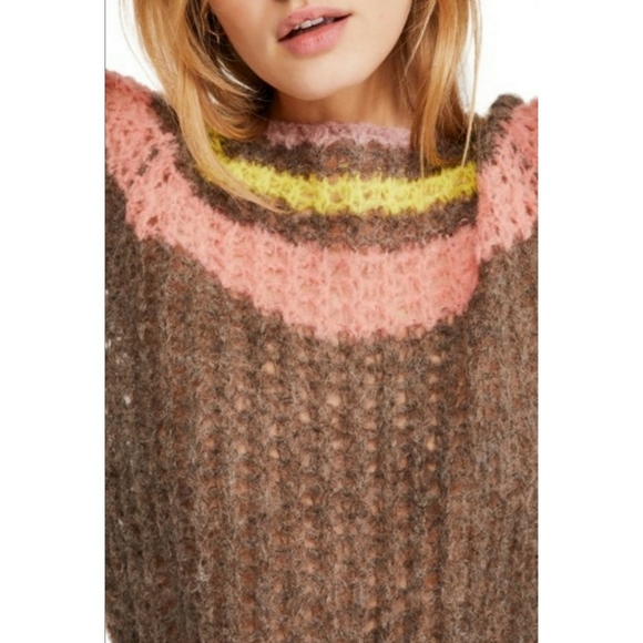 FREE PEOPLE Reach For The Stars Sweater Small - Picture 5 of 6